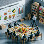 alt_text: Distribusi makanan sekolah: rapat perencanaan untuk efisiensi atau evaluasi kelalaian?