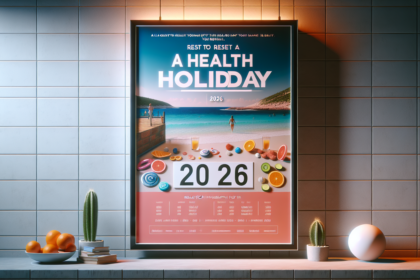 alt_text: Poster promosi libur kesehatan 2026, ajakan reset hidup sehat dan keseimbangan.