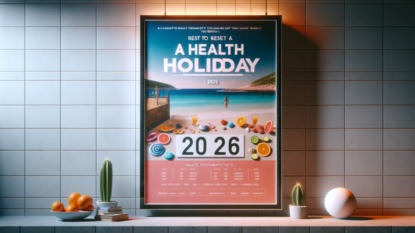 alt_text: Poster promosi libur kesehatan 2026, ajakan reset hidup sehat dan keseimbangan.