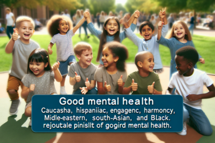 alt_text: Anak-anak bermain di taman dengan gembira, mencerminkan kesehatan mental yang baik.