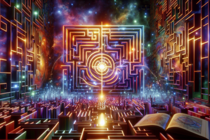 ```alt_text "Puzzle rumit dengan satu jalur benar, menantang kecerdasan dan ketelitian." ```