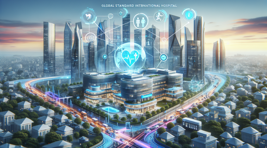 alt_text: Poster "Batam Menuju Kota Health Cerdas" berfokus pada AI di bidang kesehatan.