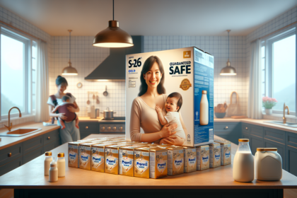 alt_text: Logo BPOM di kemasan susu formula untuk kesehatan bayi di Indonesia.