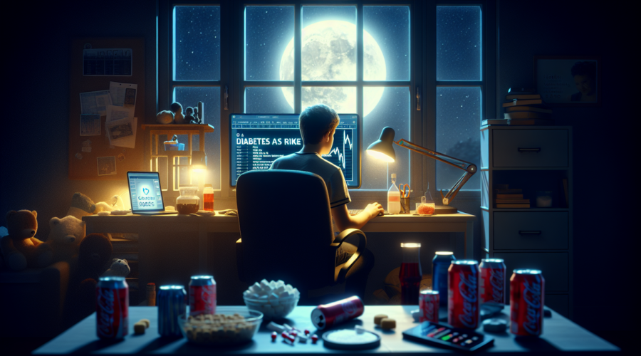 alt_text: Dampak kurang tidur dan konsumsi minuman manis pada kesehatan Gen Z.