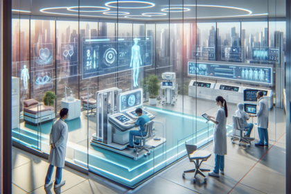 alt_text: Klinik futuristik MT Haryono Jakarta dengan desain modern dan teknologi canggih.