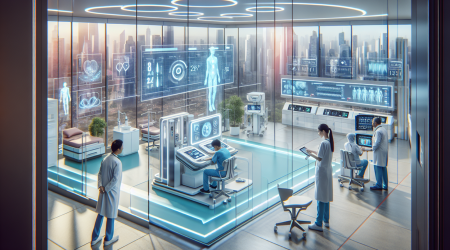 alt_text: Klinik futuristik MT Haryono Jakarta dengan desain modern dan teknologi canggih.