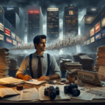 alt_text: AI membaca berita dengan tema benturan antara kreativitas dan hak cipta.