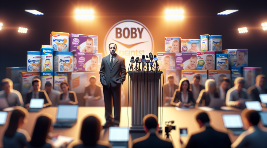 alt_text: Poster "Laporan Keracunan Nol" terkait risiko susu formula, tetap ada desakan penarikan produk.