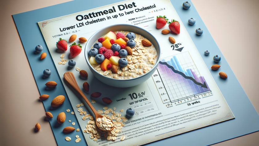 alt_text: Menu sarapan sehat untuk menurunkan kolesterol dengan pilihan buah dan biji-bijian.