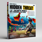 alt_text: Anak bermain dekat pipa tua, risiko paparan timbal mengintai lingkungan sehari-hari.