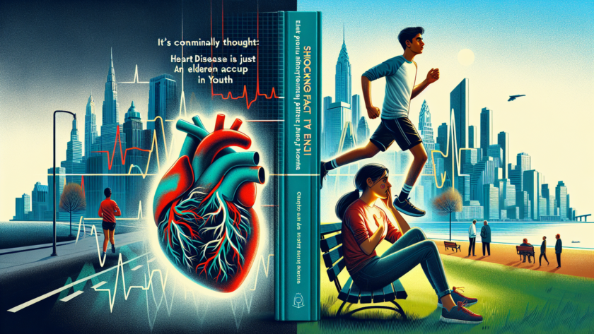 alt_text: Ilustrasi tentang kesadaran penyakit jantung untuk semua usia, bukan hanya orang tua.