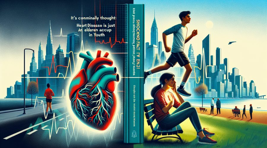 alt_text: Ilustrasi tentang kesadaran penyakit jantung untuk semua usia, bukan hanya orang tua.