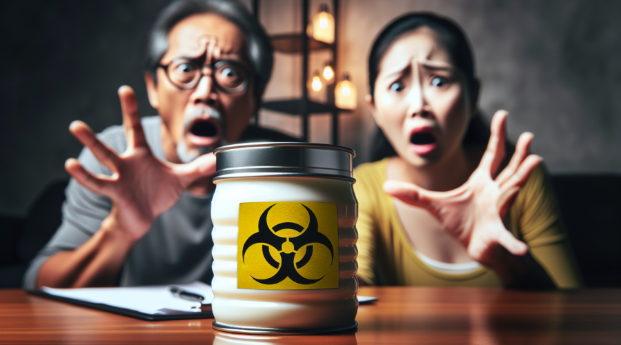 alt_text: Peringatan: Toksin ditemukan dalam susu formula, meningkatkan kekhawatiran orang tua.