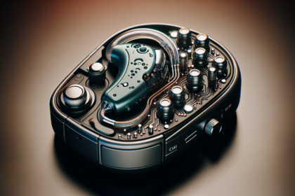 alt_text: Alat bantu dengar AI canggih menggantikan model lama, meningkatkan kualitas suara dan kenyamanan.