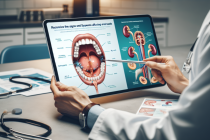 alt_text: Tanda penyakit ginjal di mulut: napas bau amonia dan mulut kering sering terabaikan.