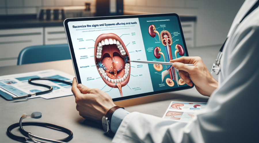alt_text: Tanda penyakit ginjal di mulut: napas bau amonia dan mulut kering sering terabaikan.