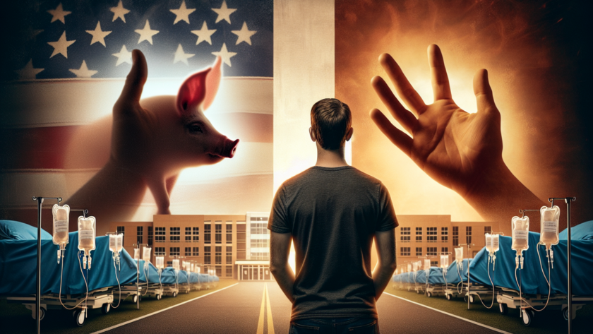 alt_text: Transplantasi ginjal babi ke manusia, terobosan medis untuk mengatasi kekurangan donor organ.