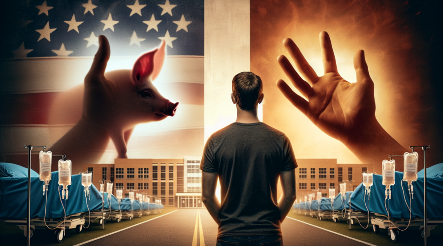 alt_text: Transplantasi ginjal babi ke manusia, terobosan medis untuk mengatasi kekurangan donor organ.