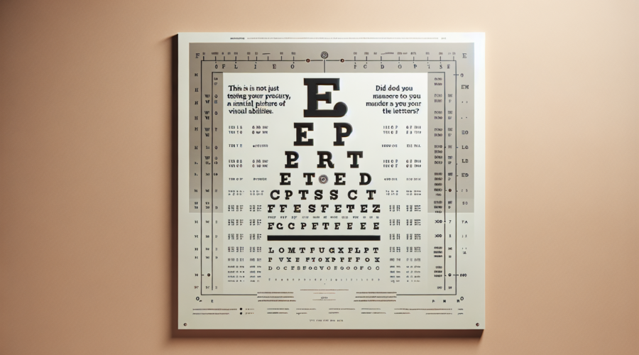 alt_text: Tes mata dengan pesan tersembunyi untuk menguji penglihatan, bisa jadi peringatan kesehatan.