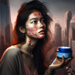 alt_text: Gambar hasil penggunaan krim etiket biru selama 10 tahun, menunjukkan perubahan signifikan.