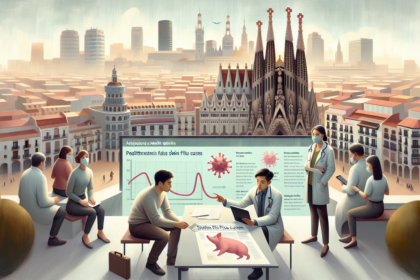 alt_text: Ilustrasi pandemi Flu Babi Spanyol dengan fokus pada ancaman global terbaru.