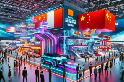 alt_text: Gelombang Kendaraan Listrik Baru (NEV) China ramaikan pameran otomotif IIMS 2026.