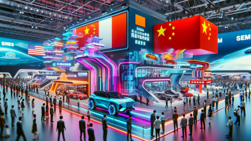 alt_text: Gelombang Kendaraan Listrik Baru (NEV) China ramaikan pameran otomotif IIMS 2026.