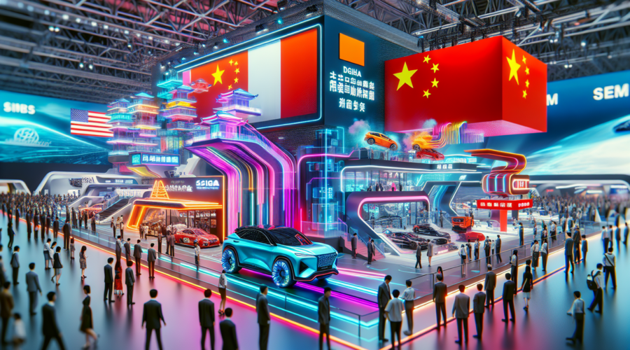 alt_text: Gelombang Kendaraan Listrik Baru (NEV) China ramaikan pameran otomotif IIMS 2026.