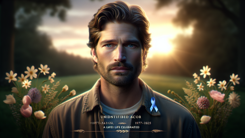 alt_text: Poster kampanye kesehatan kanker kolorektal menampilkan James Van Der Beek.