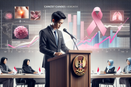 alt_text: Ilustrasi wanita dengan jam berdetak, menggambarkan deteksi kanker payudara setiap dua menit.