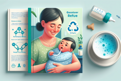 alt_text: Bayi telentang, tulisan "Health Bayi: Bedakan Gumoh Biasa atau GERD".