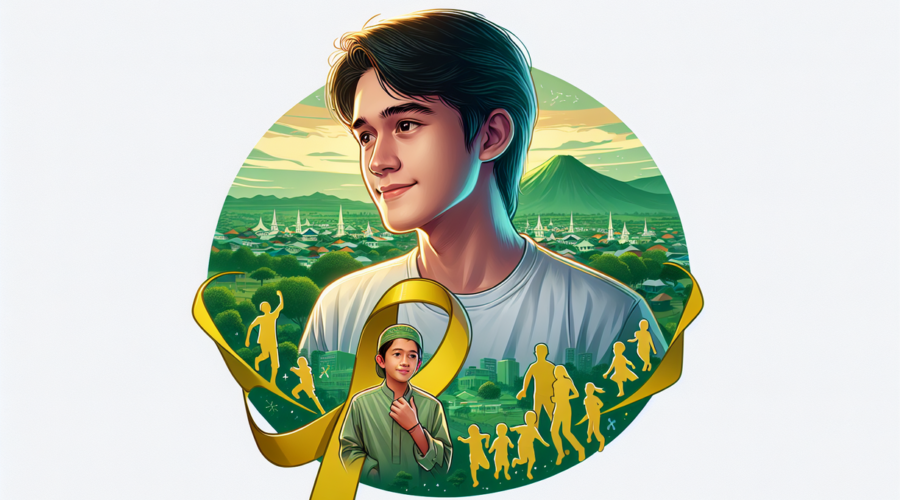 "alt_text": "Anak berjuang melawan kanker ginjal sejak kecil, penuh keberanian dan harapan."