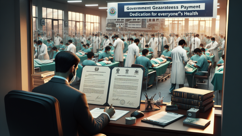 alt_text: Pasien menerima layanan kesehatan darurat; haknya dilindungi tanpa memandang status BPJS.