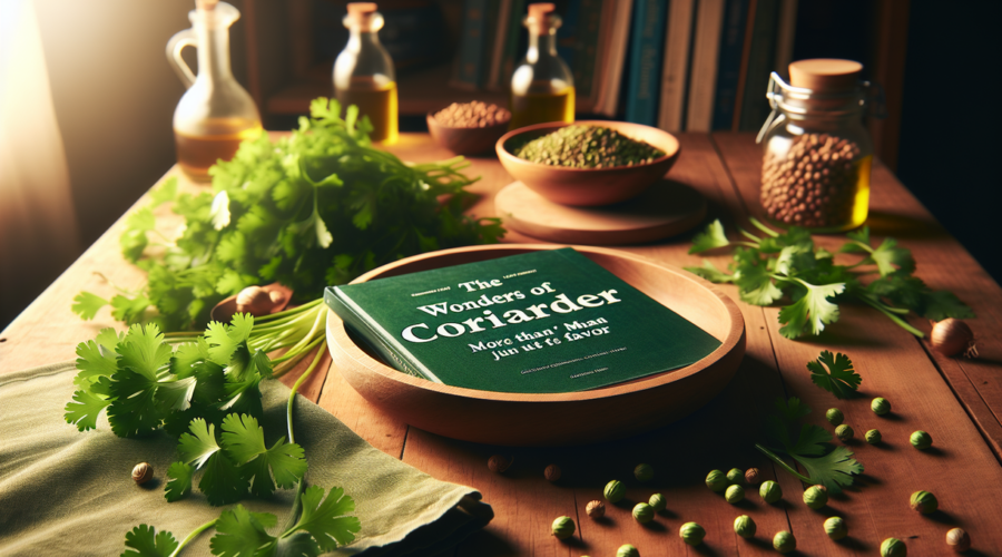 alt_text: Biji ketumbar, sumber kesehatan: menyehatkan jantung, melancarkan pencernaan.