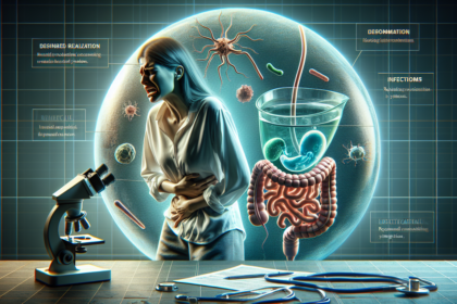 alt_text: Infografis tentang membedakan nyeri perut: masalah pencernaan vs infeksi saluran kemih.