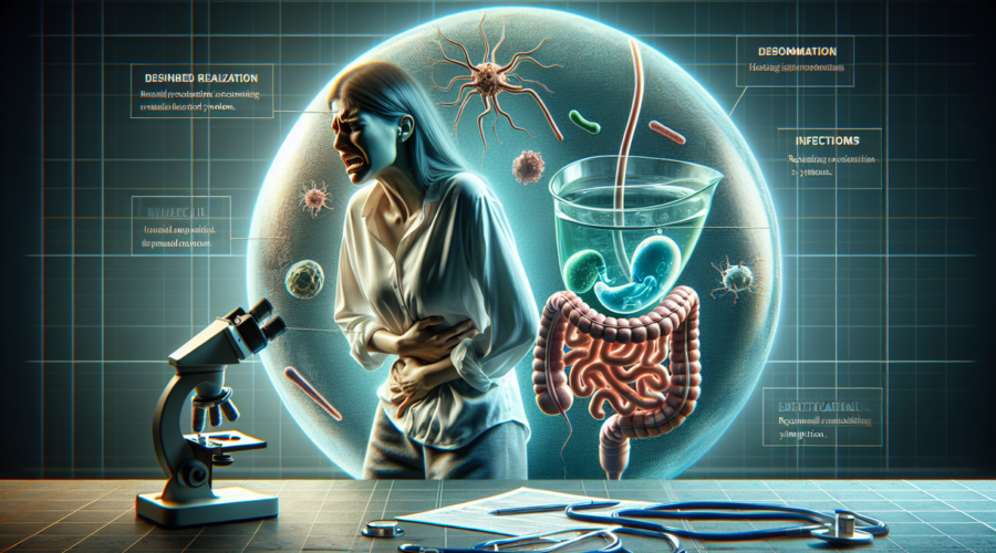 alt_text: Infografis tentang membedakan nyeri perut: masalah pencernaan vs infeksi saluran kemih.