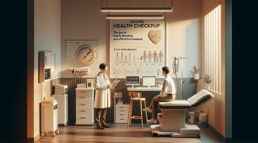 alt_text: Pemeriksaan kesehatan rutin dilakukan untuk mendeteksi masalah lebih awal dan menjaga kesejahteraan.