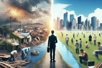 alt_text: Warga desa berkumpul mendengarkan psikolog berbagi tips ketangguhan mental.