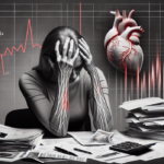 alt_text: Ilustrasi stres finansial meningkatkan risiko serangan jantung.