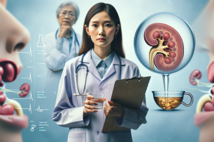 "alt_text": "Ilustrasi ginjal terkena TBC, menyoroti ancaman tersembunyi bagi kesehatan tubuh."