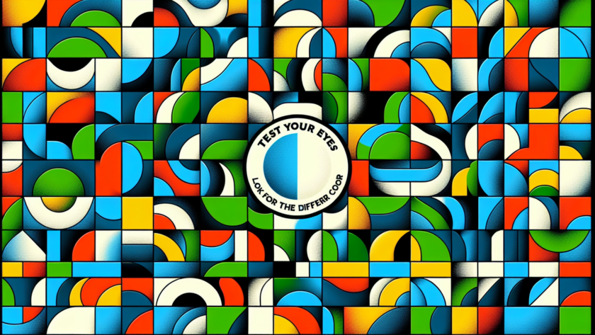 alt_text: "Gambar tes buta warna dengan pola berwarna, membantu mengevaluasi penglihatan warna."