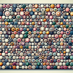 alt_text: Tes ketajaman mata dengan pola warna-warni untuk uji penglihatan.