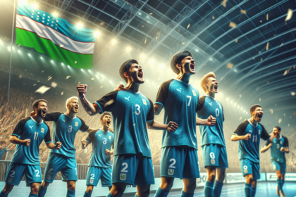 alt_text: Perempat final Piala Asia 2026: Aksi memukau pemain futsal dalam pertandingan sengit.