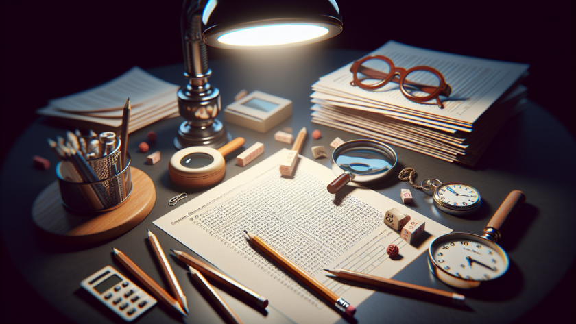 alt_text: Poster tes mata untuk menguji ketajaman penglihatan dengan berbagai detail dan pola.