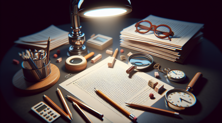 alt_text: Poster tes mata untuk menguji ketajaman penglihatan dengan berbagai detail dan pola.