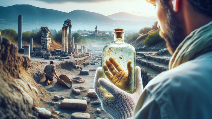 alt_text: Botol obat kuno dari Turki ungkap praktik medis era Romawi.