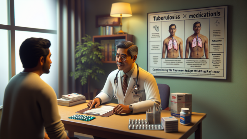 alt_text: Pesan kesehatan tentang pentingnya melanjutkan pengobatan TBC hingga tuntas.