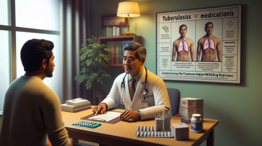 alt_text: Pesan kesehatan tentang pentingnya melanjutkan pengobatan TBC hingga tuntas.