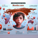 alt_text: Ilustrasi gejala campak awal seperti demam, batuk, pilek, dan ruam khas pada kulit.