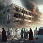 alt_text: Rumah sakit di Iran sibuk pasca serangan rudal, korban mendapat perawatan intensif.